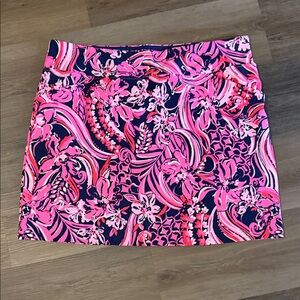 Lilly Pulitzer Monica skort Pink and Navy